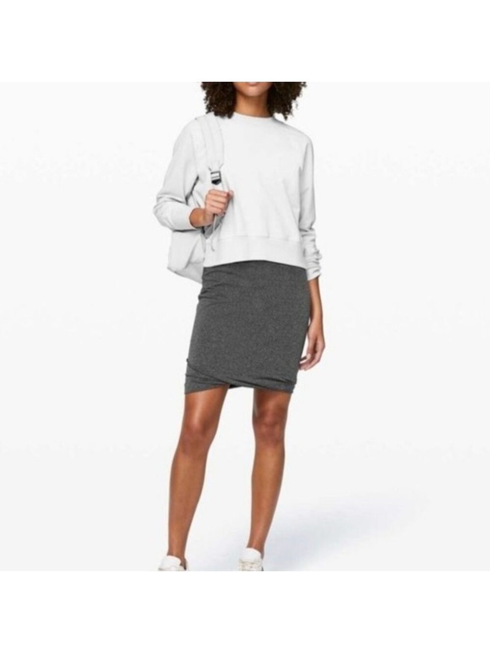 Lululemon Women’s Boulevard Bliss Bubble Skirt in Heather Gray 
Size 6